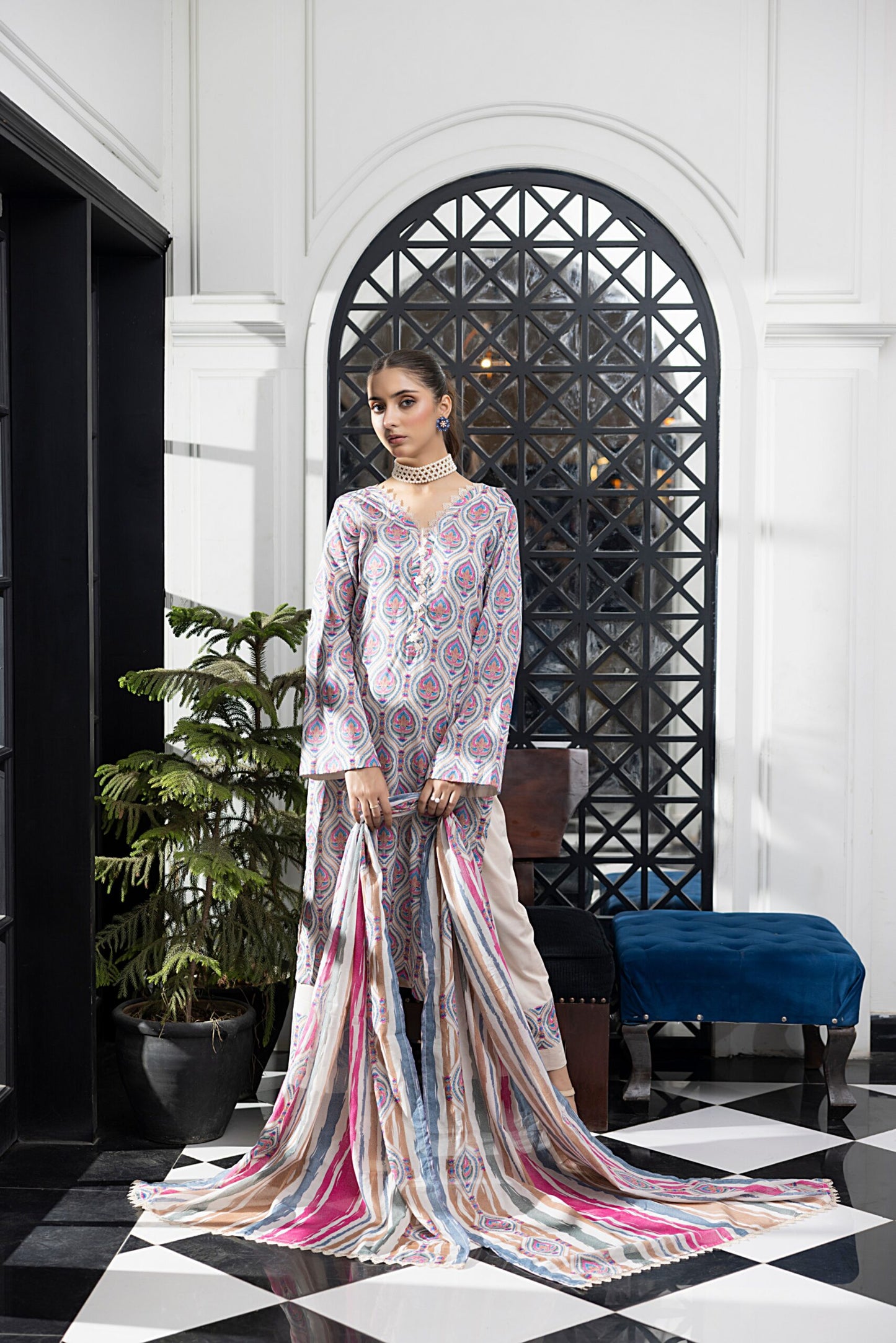 SALINA PRINTED LAWN 3PC