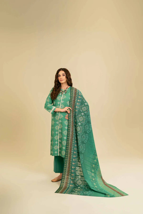 NISHAT PRINTED LAWN 3PC