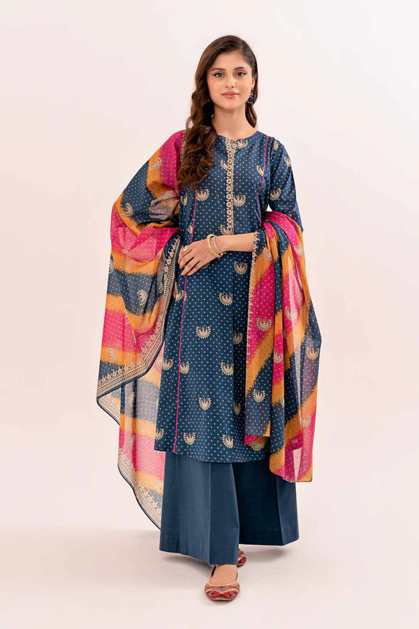 NISHAT PRINTED LAWN 3PC