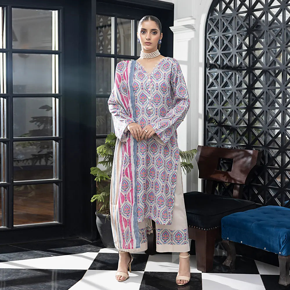 SALINA PRINTED LAWN 3PC