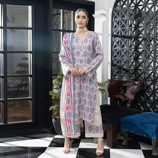 SALINA PRINTED LAWN 3PC