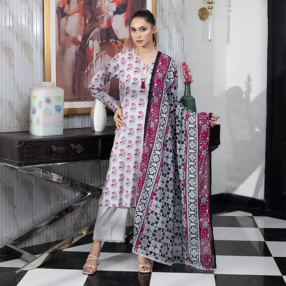 SALINA PRINTED LAWN 3PC