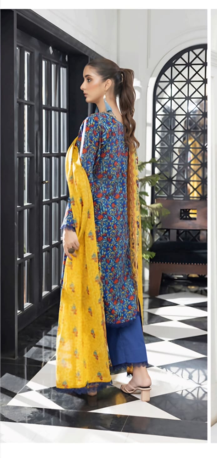 SALINA PRINTED LAWN 3PC