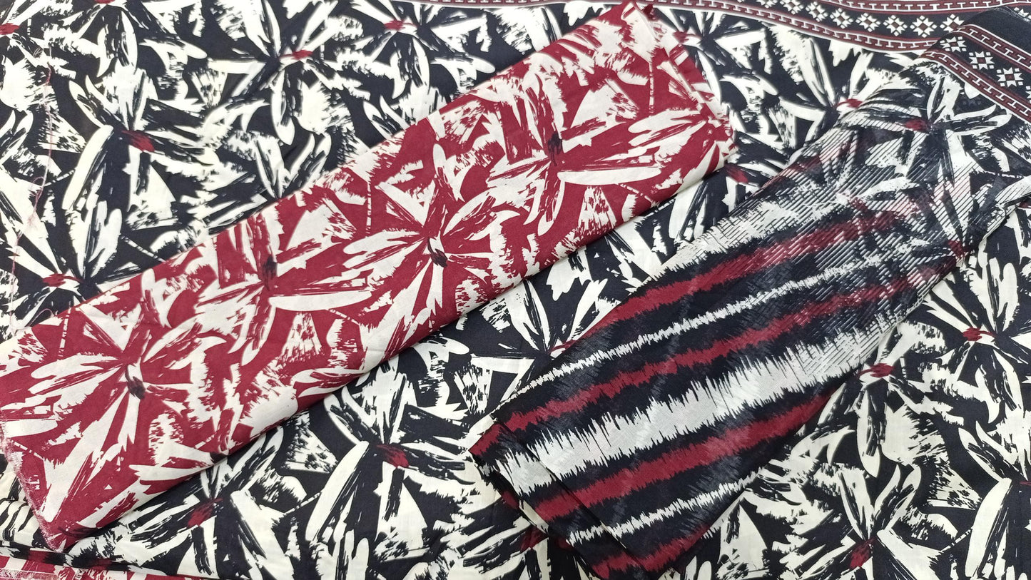 BIN SAEED PRINTED LAWN 3PC