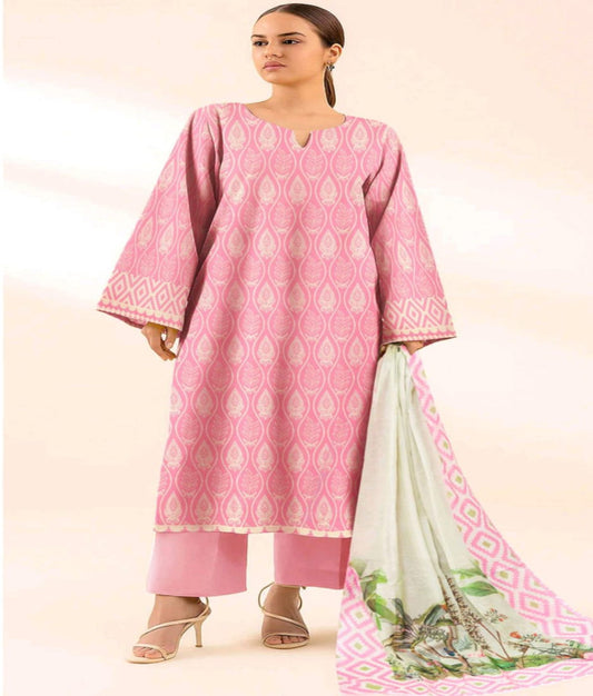 SAPPHIRE PRINTED LAWN 3PC