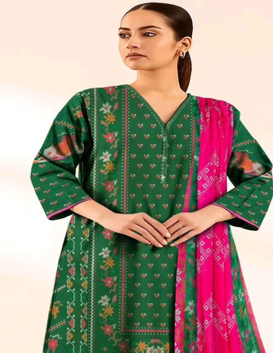 SAPPHIRE PRINTED LAWN 3PC