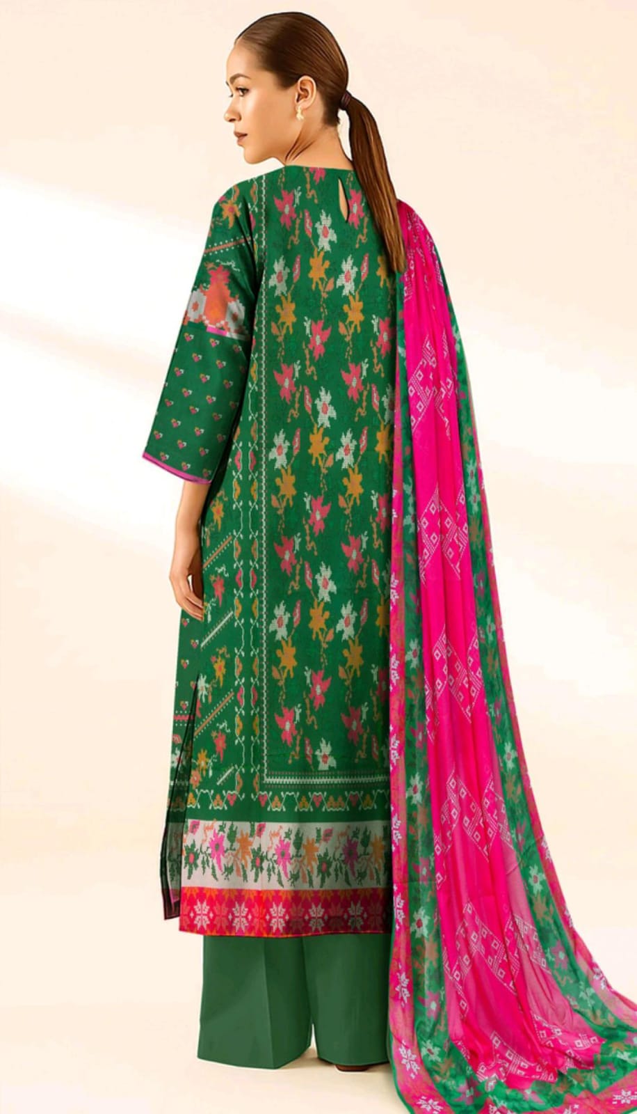 SAPPHIRE PRINTED LAWN 3PC